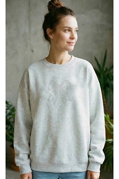 ZAVIXO - سويت شيرت نسائي مطبوع عليه حجر فانكي ستراوك باللون الوردي