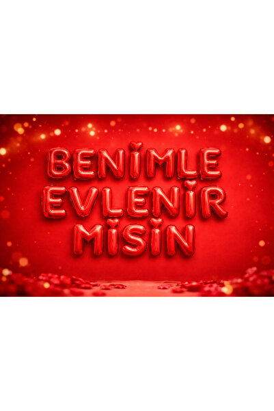 Happyewent Will You Marry Me Balloon Set – Red Foil Letter Balloon – Marriage...