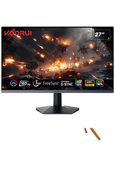 Koorui 27" GN06 IPS Gaming 165Hz Monitör Siyah 1ms