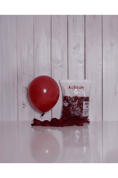 İrem Parti Dükkanı بالون باستيل أحمر غامق (أحمر عميق) 10 قطع 12 بوصة 30 سم