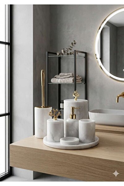 DURU KONSEPT MARBLE BATH SET
