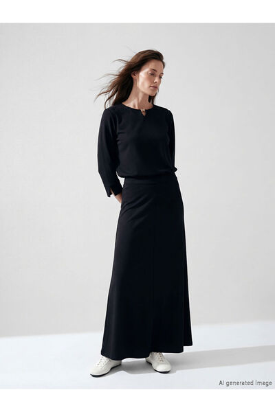 LC Waikiki Esvab • Modern & Distinctive Flared Skirt with Waist Drawstring