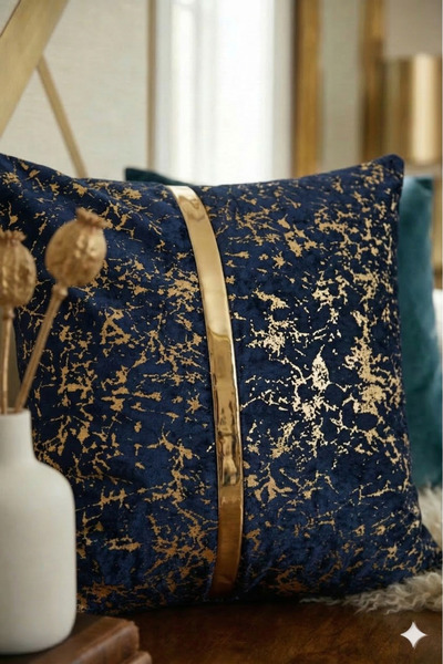 BALADI HOME Cushion Cover Velvet Fabric Velvet Look Square Throw Pillow Cover...