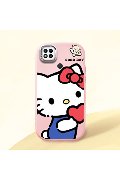 CASEVIBE Redmi 9C/10A Uyumlu Moda Karikatür Kedi Desenli Darbeye Dayanıklı Te...