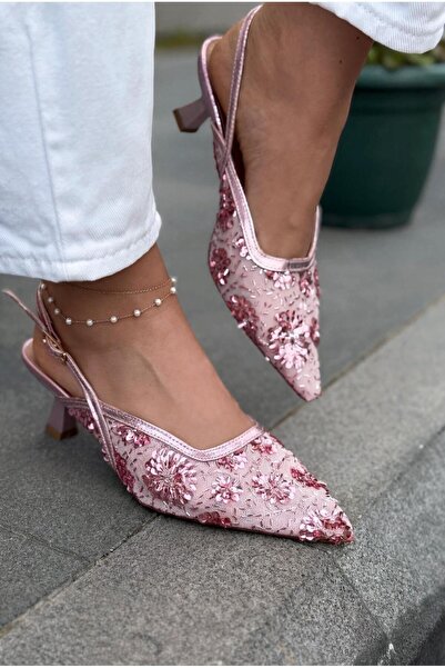 I Love Shoes سيرونا ستيليتو باللون الوردي مع تطريز