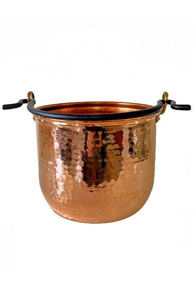 Destilatori Βαθύ Καζάνι, Ίσια Τοιχώματα με Λαβή από Σφυρήλατο Σίδερο, 15 Λίτρα