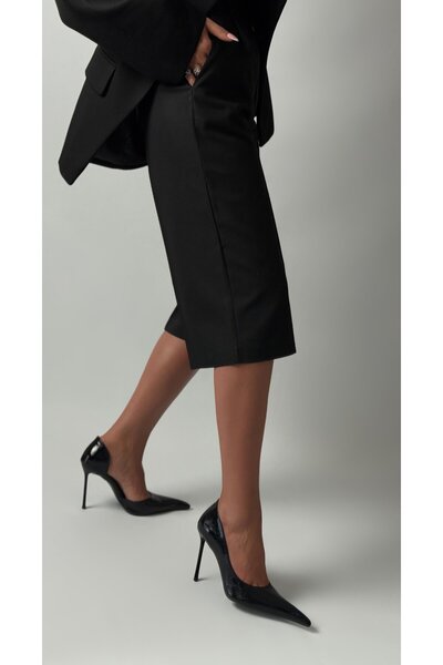 Naz Luxury Shoes BOLDİES HAKİKİ DERİ STİLETTO SİYAH