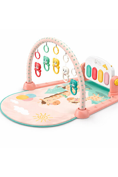stars pearl بساط ألعاب الأطفال التفاعلي مع بيانو موسيقي ودمى خشخيشة - مركز لي...