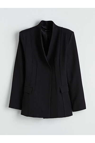 LC Waikiki Black Shawl Collar Women's Blazer Jacket by Güli̇s Gi̇yi̇m