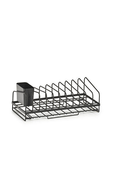 zeller Extensible Dish Drainer, Metal, 36.8x17.5x13.5, Black