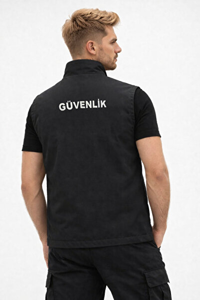 ARTHUR 3 Cepli Nakış İşlemeli Erkek Özel Güvenlik Yeleği – Güvenlik Yazılı, A...
