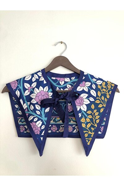 alinastore New Generation Shoulder Shawl with Flower Pattern, Collar