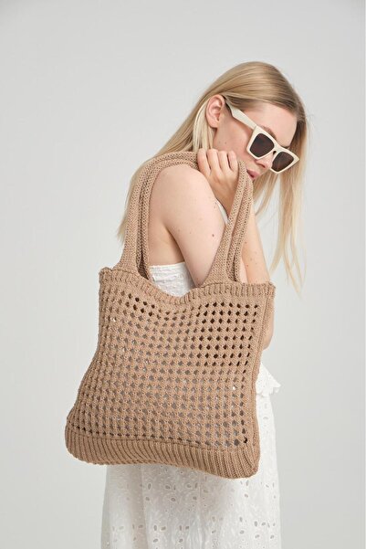 MRS.MODA Γυναικεία ψάθινη τσάντα Cemal Color, μεγάλου μεγέθους, για παραλία &...