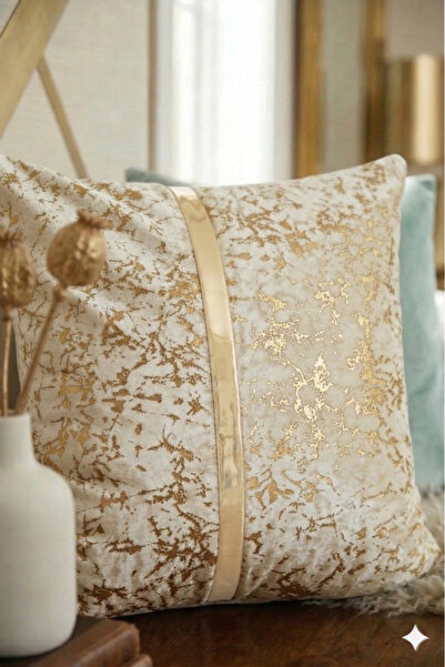BALADI HOME Cushion Cover Velvet Fabric Velvet Look Square Throw Pillow Cover...