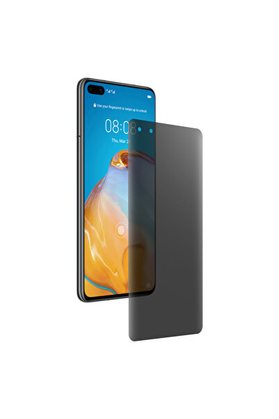 SILKASE Folie privacy mata pentru Huawei P40 Pro, protectie ecran, silicon