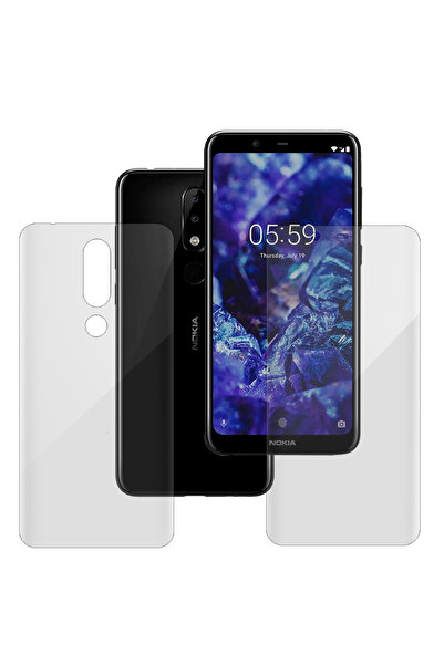 SILKASE Set of 2 foils for Nokia 5.1 Plus, phone protection, silicone