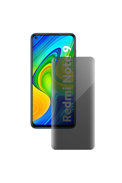 SILKASE Folie privacy pentru Xiaomi Redmi Note 9, protectie ecran, silicon