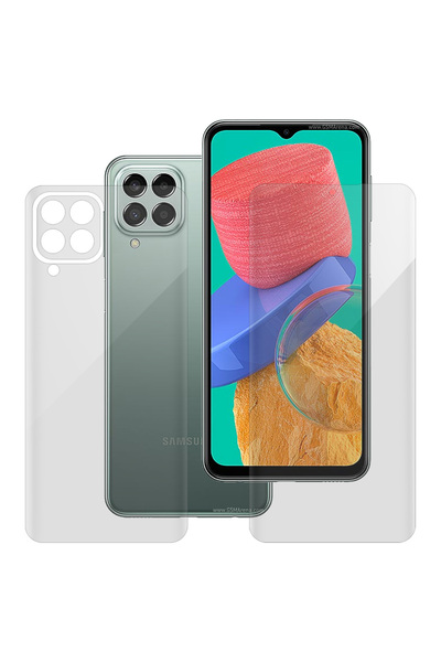 SILKASE Set of 2 foils for Samsung Galaxy M33, phone protection, silicone