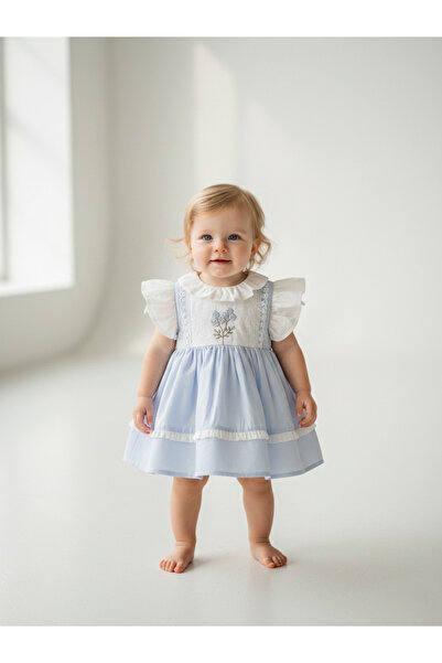 The-kid.co The Blue Meadow Vintage Baby Dress