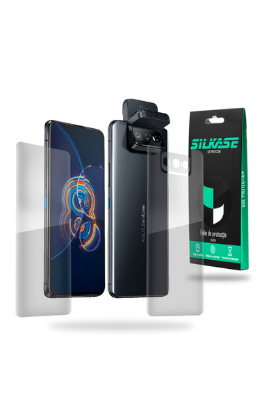 SILKASE Set 2 folii pentru Asus Zenfone 8 Flip, protectie telefon, silicon