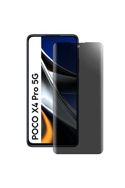 SILKASE Folie privacy mata pentru Xiaomi Poco X4 Pro 5G, protectie ecran, sil...