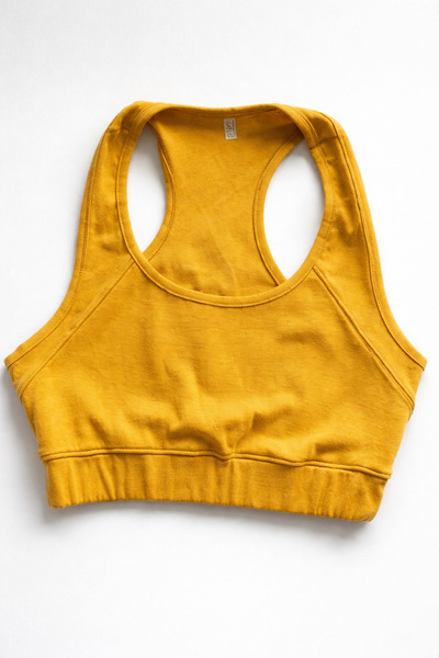Lucky Line Women's Combed Cotton Sports Bustier Sporty Crop