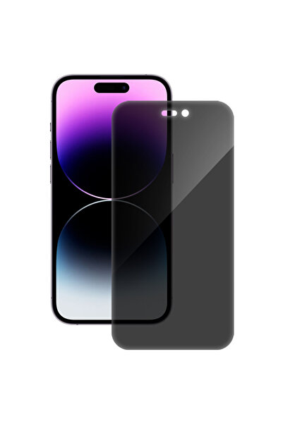 SILKASE Privacy film for Apple iPhone 14 Pro, screen protector, silicone