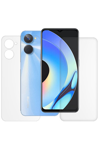 SILKASE Set of 2 matte films for Realme 10s, phone protection, silicone