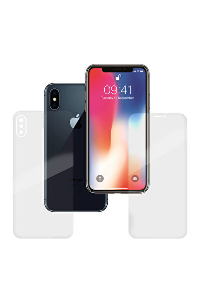 SILKASE Set of 2 foils for Apple iPhone X, phone protection, silicone
