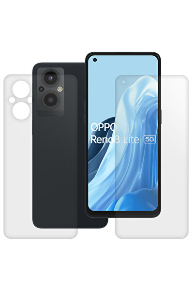 SILKASE Set of 2 matte films for Oppo Reno8 Lite 5G, phone protection, silicone