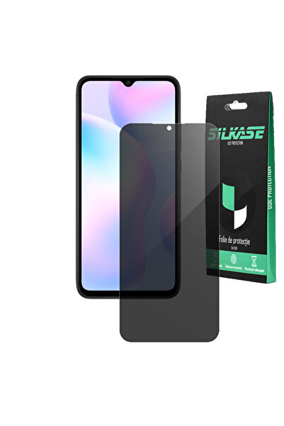 SILKASE Folie privacy pentru Xiaomi Redmi Note 9T, protectie ecran, silicon