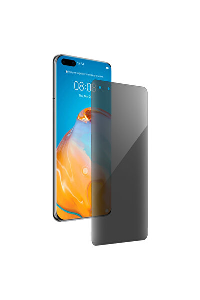 SILKASE Folie privacy mata pentru Huawei P40 Pro Plus, protectie ecran, silicon