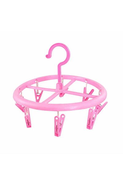 Home Round clothes drying rack with clips