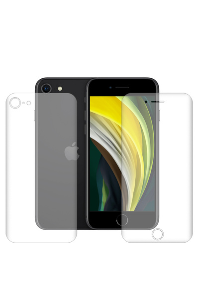 SILKASE Комплект от 2 защитни фолиа за Apple iPhone SE 2, силиконови