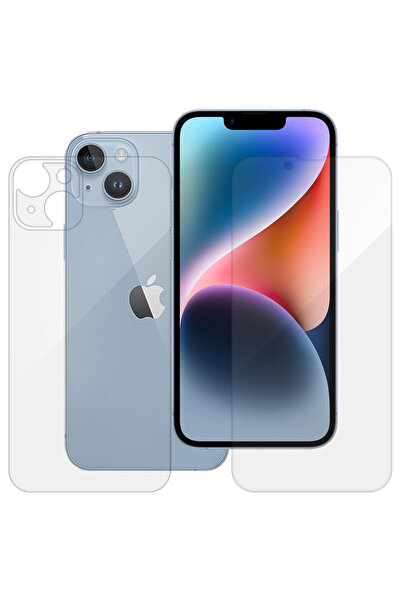 SILKASE Set of 2 foils for Apple iPhone 14 Plus, phone protection, silicone