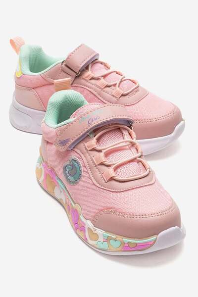 CCWAY AYAKKABI Детски спортни обувки с велкро, сърцевидна подметка и анорак д...