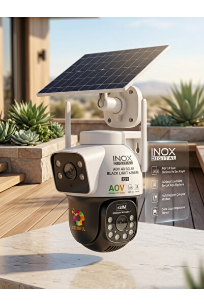 inox X21 AOV 4G Solar Black Light Kamera eSIM