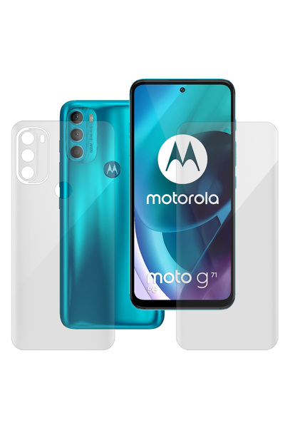 SILKASE Set of 2 foils for Motorola Moto G71 5G, phone protection, silicone