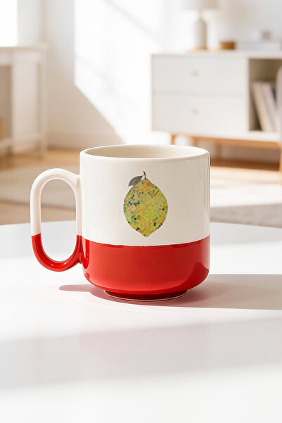 BB TRADE كوب سيراميك مطبوع برو بتصميم ليمون 330مل