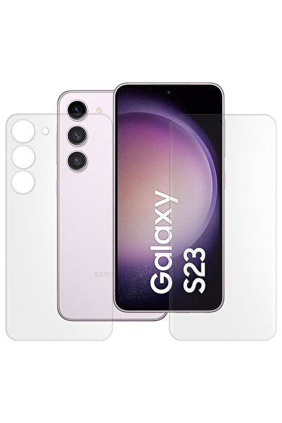 SILKASE Set of 2 matte films for Samsung Galaxy S23, phone protection, silicone
