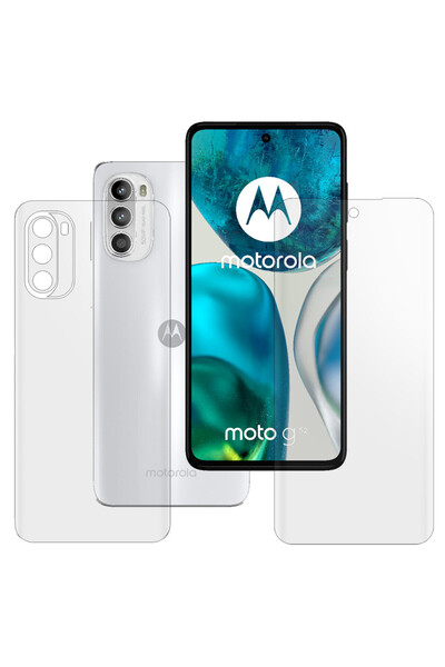 SILKASE Set of 2 matte films for Motorola Moto G52, phone protection, silicone