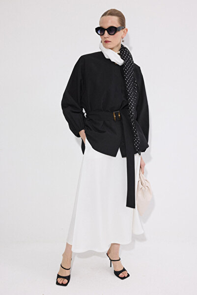 Touché Privé Balon Kol Belted Seasonal Bomber Jacket