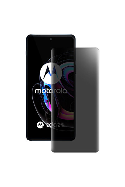 SILKASE Folie privacy mata pentru Motorola Edge 20 Pro, protectie ecran, silicon