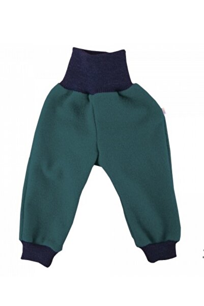 Iobio Popolini Emerald 74/80 - Pantaloni din lana merinos organica - tumble/b...