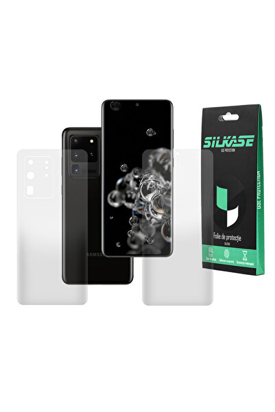 SILKASE Set 2 folii mate pentru Samsung S20 Ultra, protectie telefon, silicon