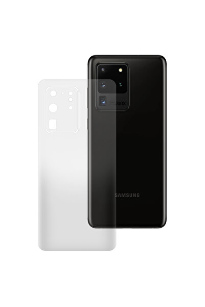 SILKASE Folie spate mata pentru Samsung S20 Ultra, protectie spate, silicon