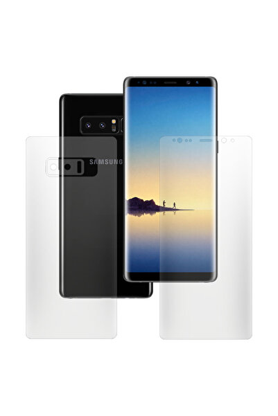 SILKASE Set of 2 matte foils for Samsung Note 8, phone protection, silicone