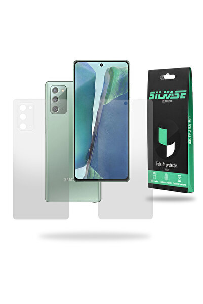 SILKASE Set of 2 matte films for Samsung Note 20, phone protection, silicone