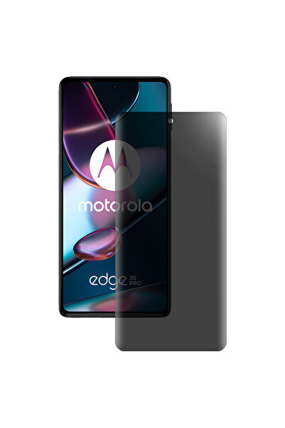 SILKASE Folie privacy mata pentru Motorola Edge 30 Pro, protectie ecran, silicon