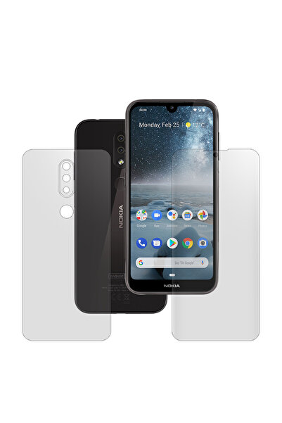 SILKASE Set of 2 matte foils for Nokia 4.2, phone protection, silicone
